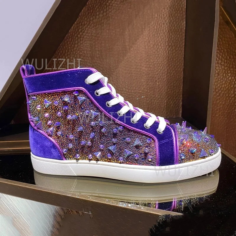 Dark Purple Crystal Rivet Men  - đánh giá và giá Table Tennis Daily