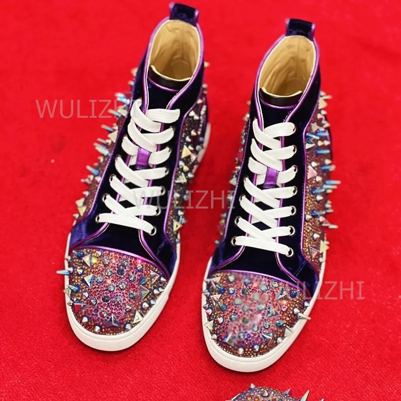 Dark Purple Crystal Rivet Men  - đánh giá và giá Table Tennis Daily